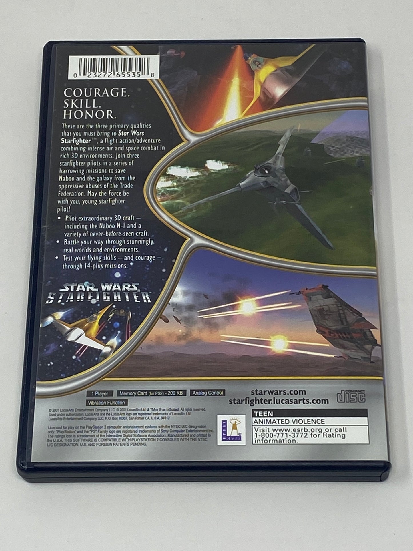 Sony PlayStation 2 - Star Wars StarFighter - Complete