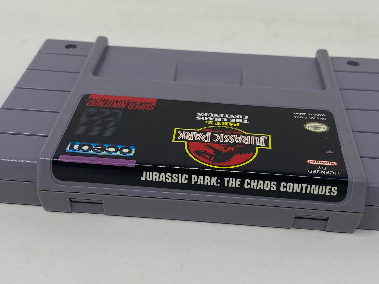 SNES Super Nintendo - Jurassic Park 2 The Chaos Continues - Complete in Box