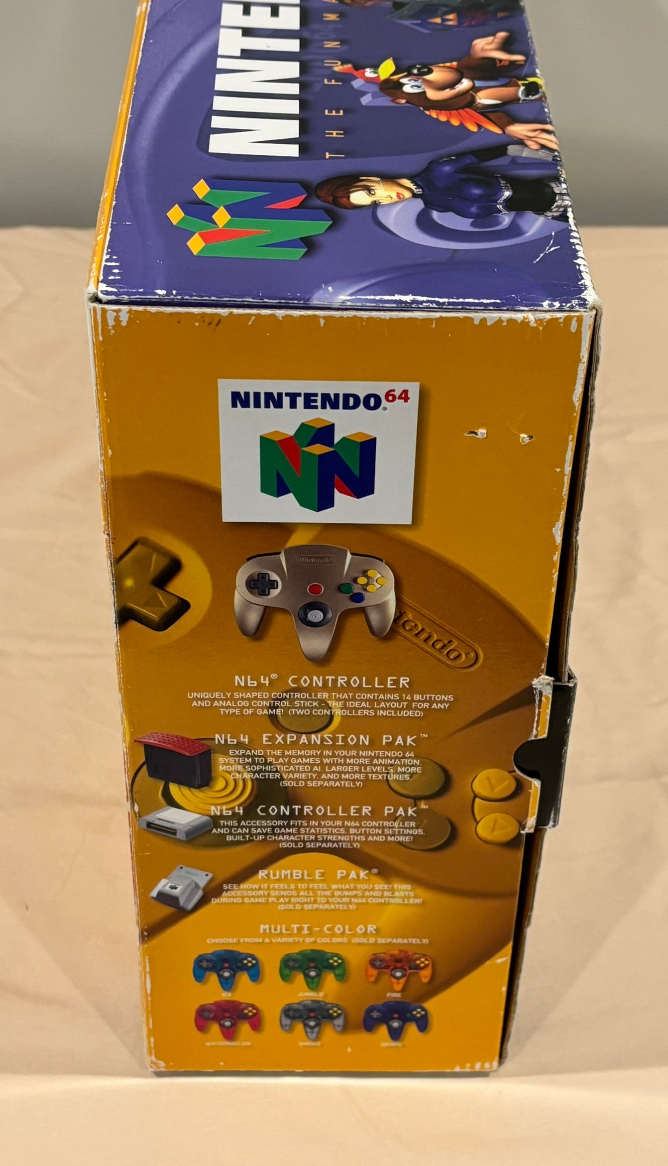 Nintendo 64 N64 - Toys R Us Limited Edition Gold Nintendo 64 System - Complete