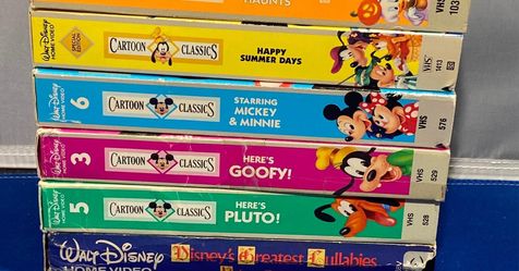 Vintage 90s Disney Cartoon Classics VHS Lot - 13 Videos - Mickey Moues - Donald Duck - Goofy - Pluto
