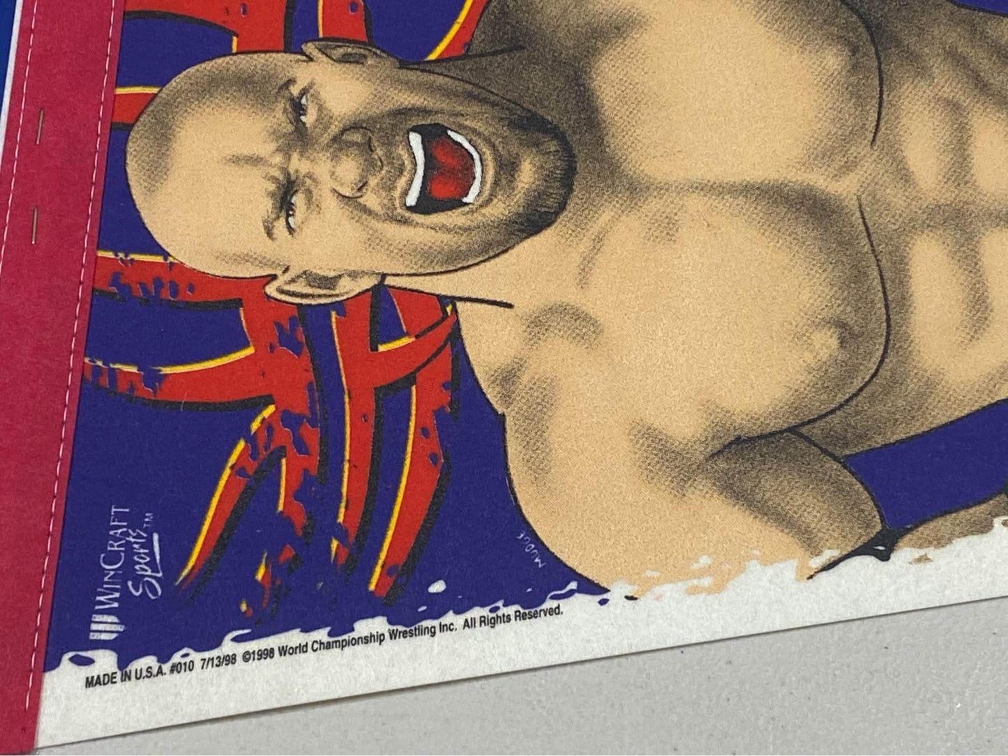New Vintage Wincraft Sports Bill Goldberg WCW NWO Wrestling Pennant - 1998