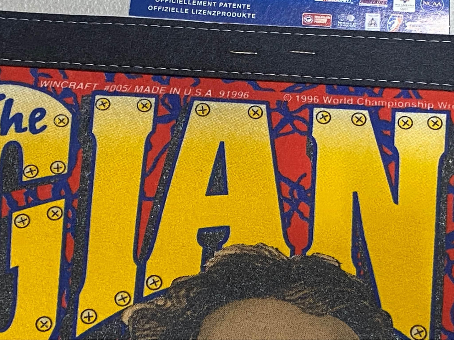 Vintage 1996 Wincraft Sports The Giant WCW Wrestling Pennant