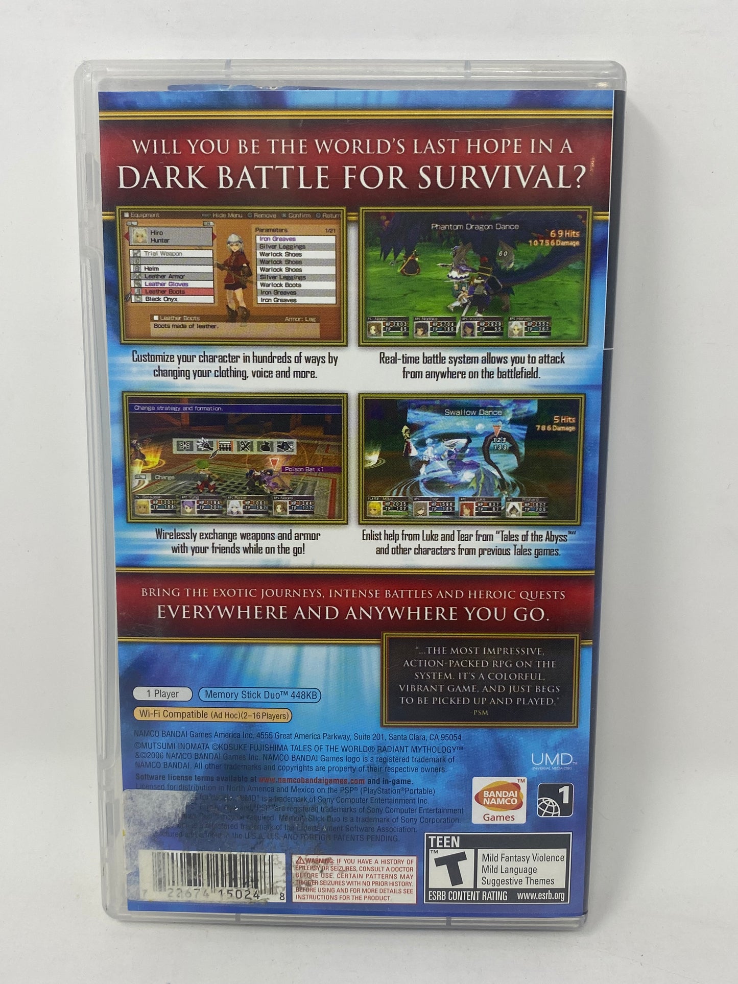 Sony PSP - Tales of the World: Radiant Mythology - CIB