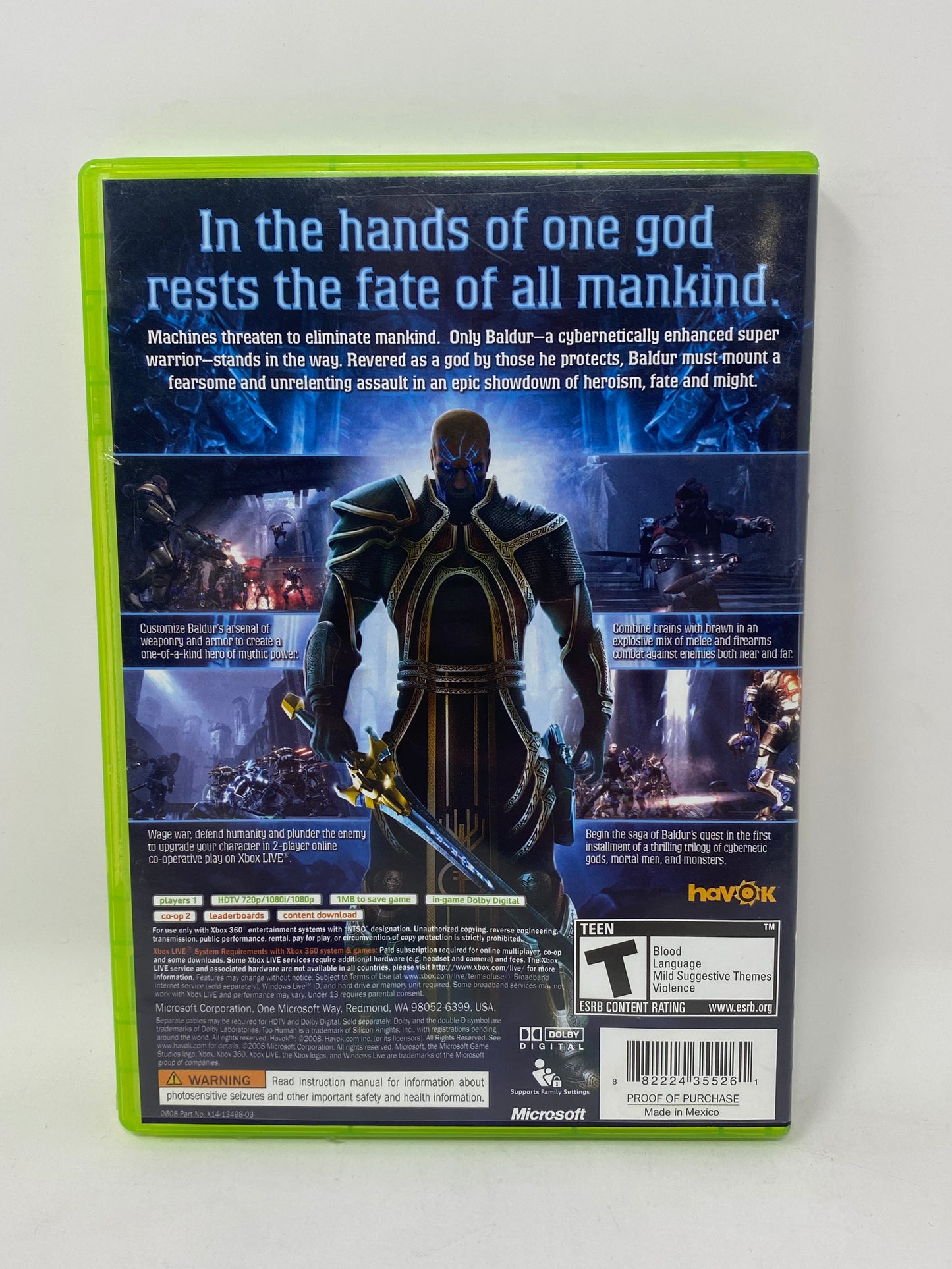 XBox 360 - Too Human
