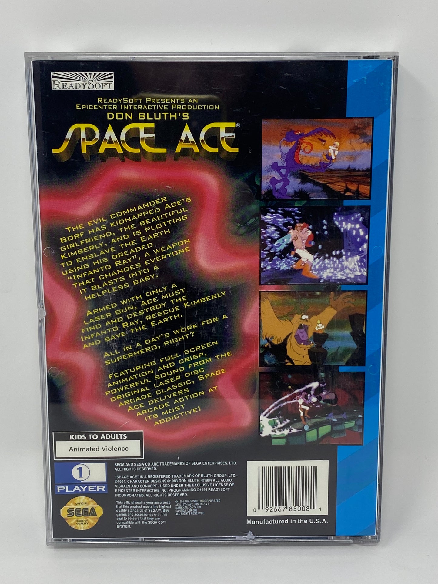 Sega CD - Space Ace - Complete in Case