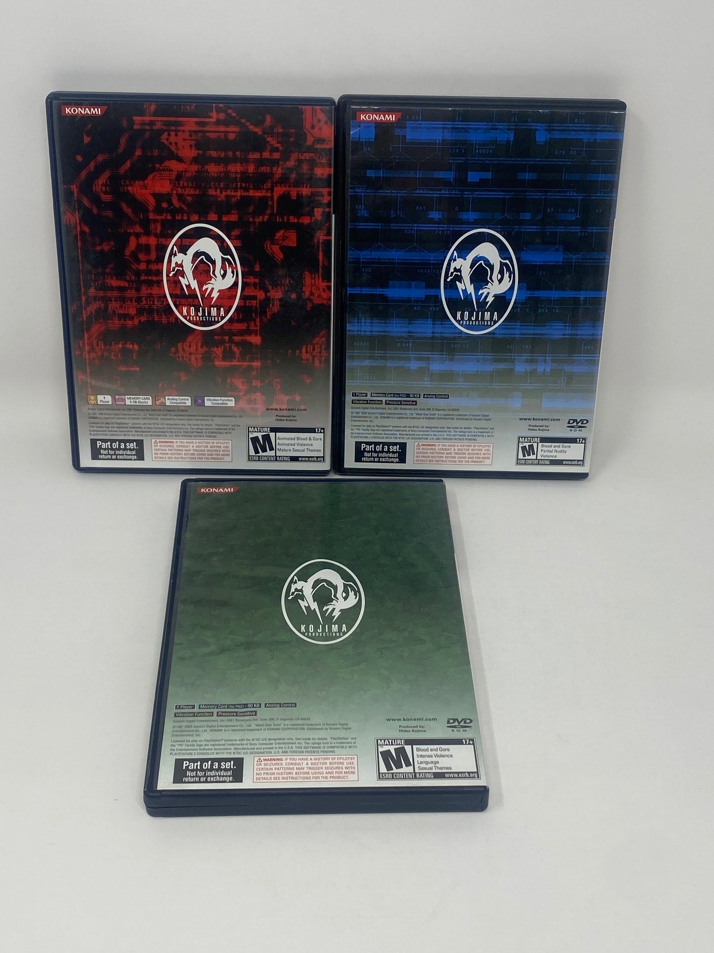 Sony PlayStation 2 PS2 - Metal Gear Solid: The Essential Collection (3 Game Set)