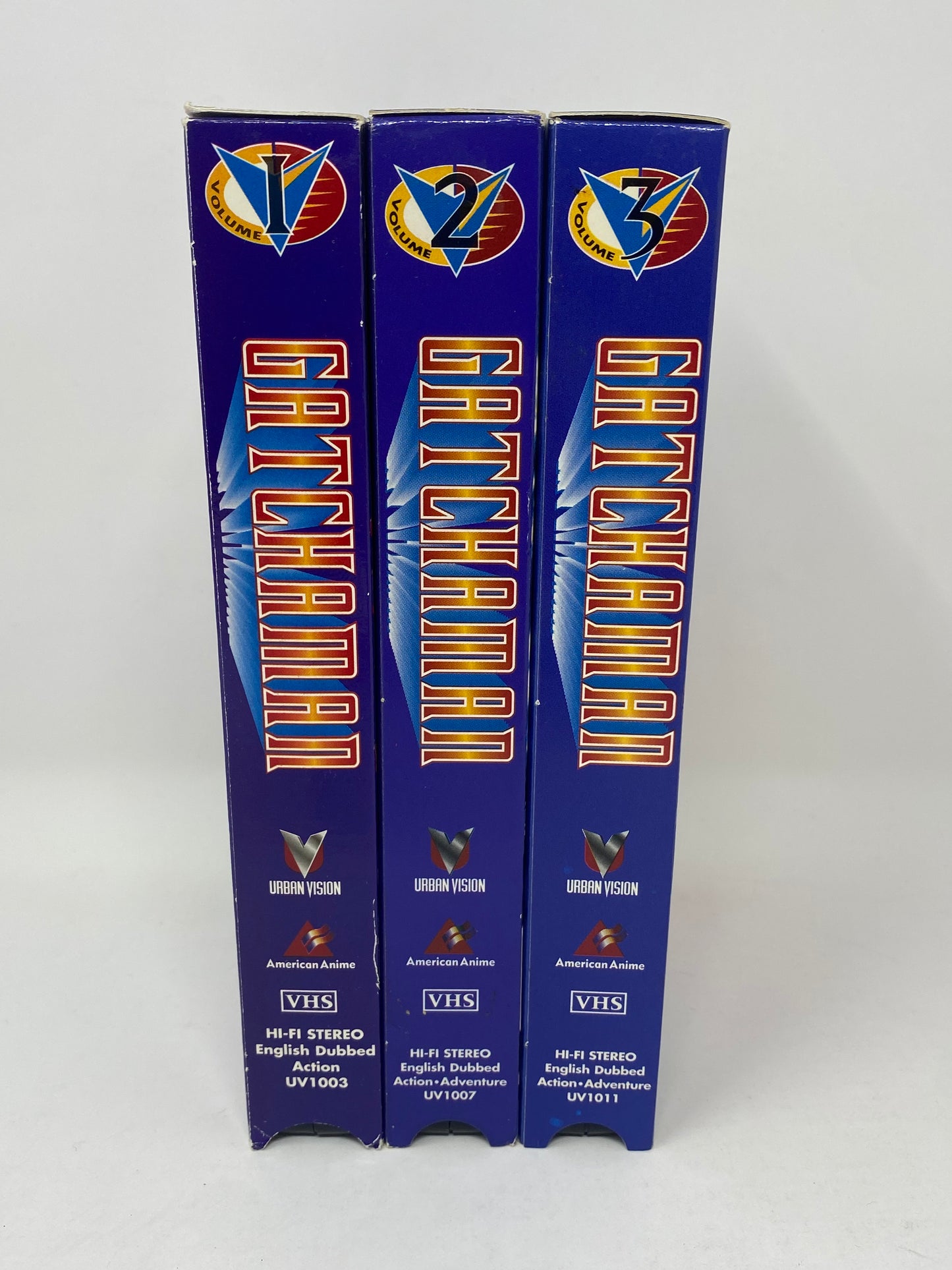 Gatchaman Volume 1-3 VHS Lot - 3 Anime Films - Urban Vision