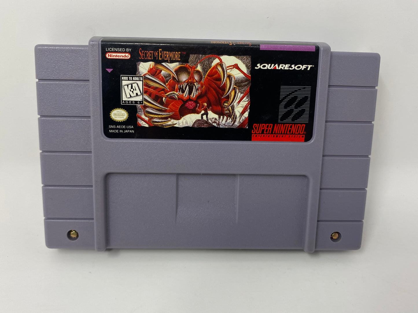 SNES Super Nintendo - Secret of Evermore - CIB Complete in Box