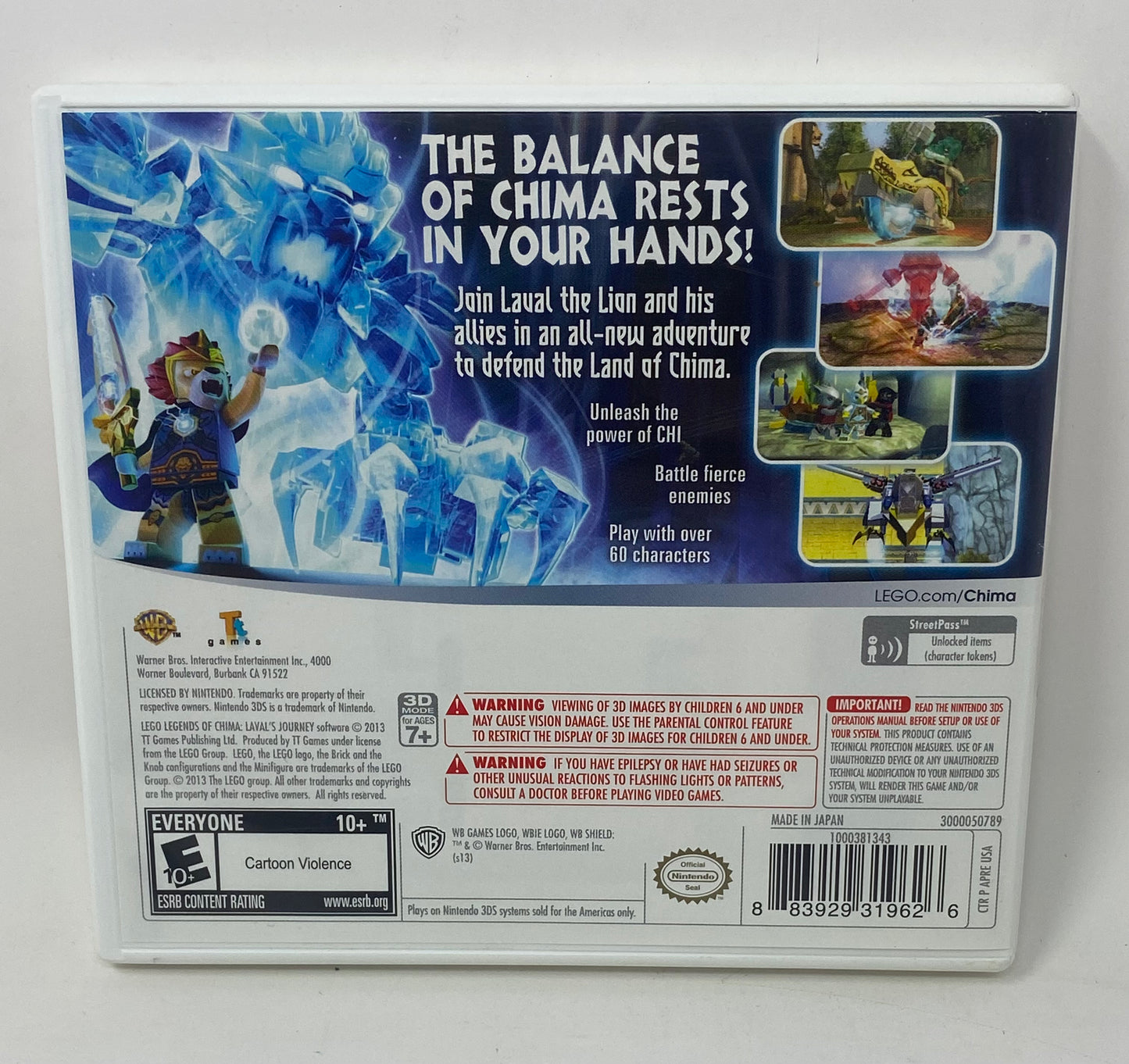 Nintendo 3DS - Lego Legends of Chima Laval’s Journey - Complete