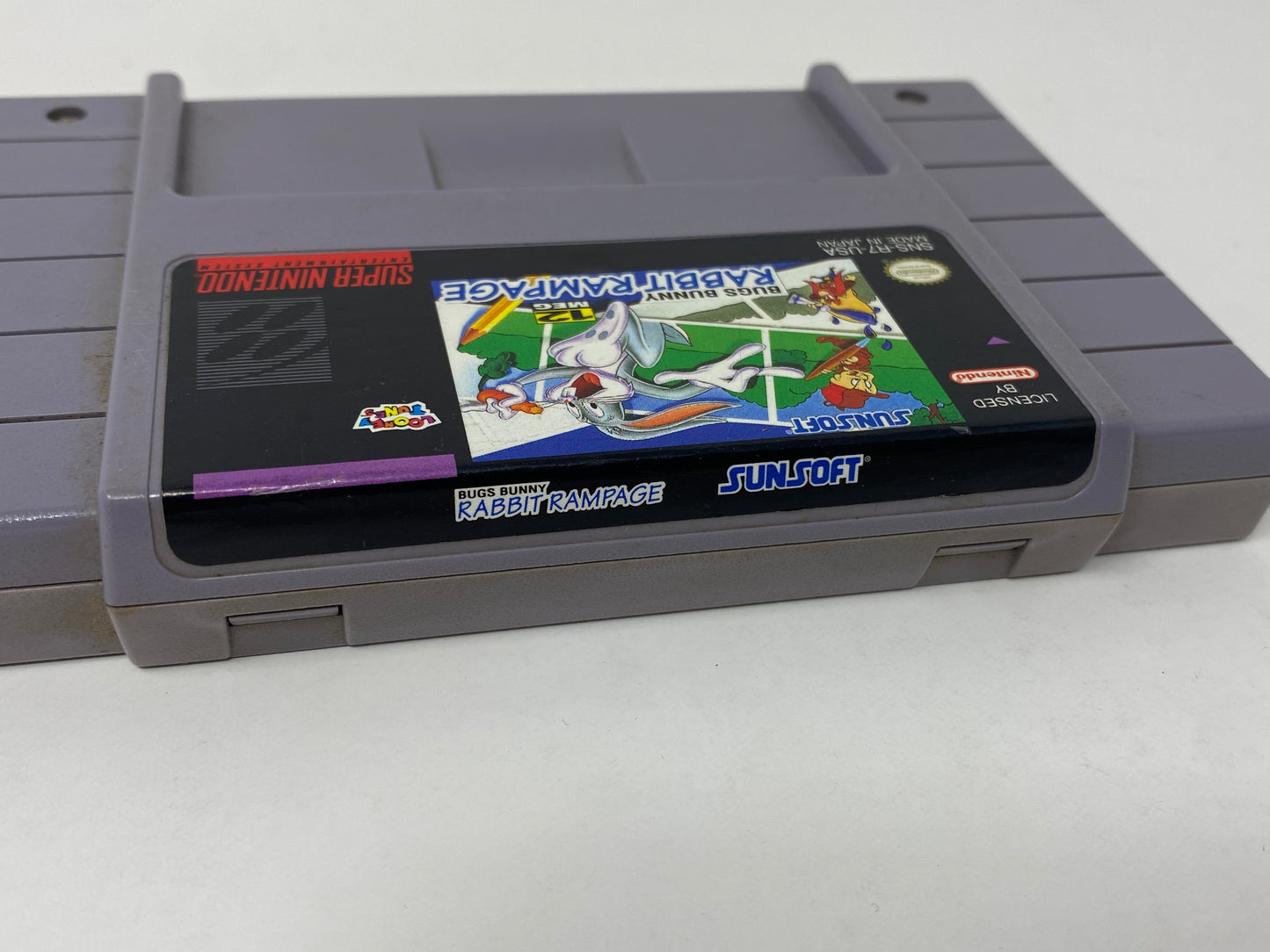 SNES Super Nintendo - Bugs Bunny Rabbit Rampage
