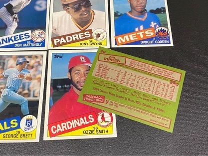 Vintage 1985 Topps Baseball Super Size Giant Cart Set - Complete 60 Card Set - All Stars