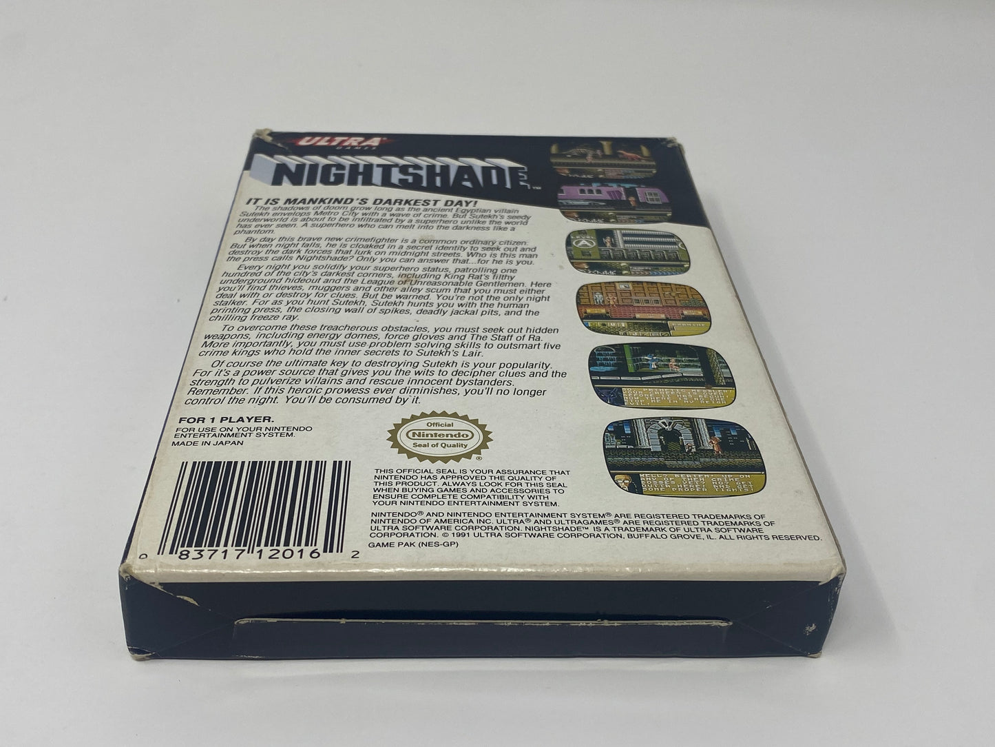NES Nintendo - Nightshade - CIB Complete in Box w/ Everything