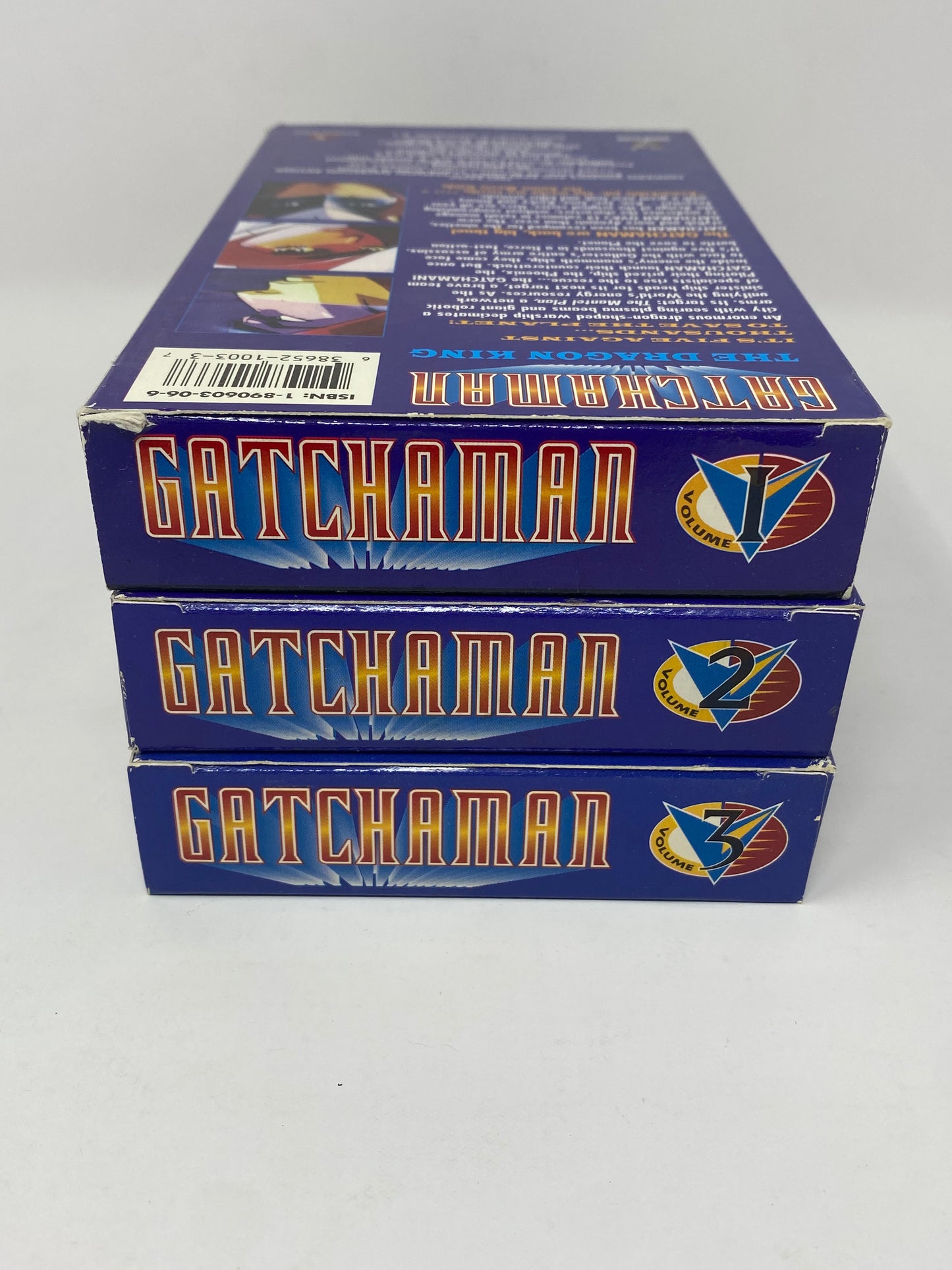Gatchaman Volume 1-3 VHS Lot - 3 Anime Films - Urban Vision