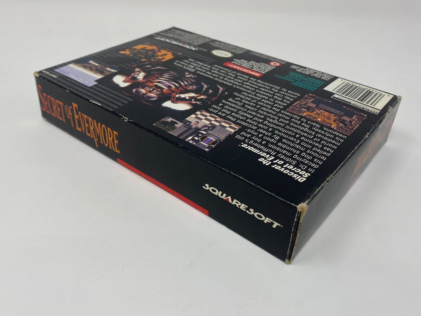 SNES Super Nintendo - Secret of Evermore - CIB Complete in Box