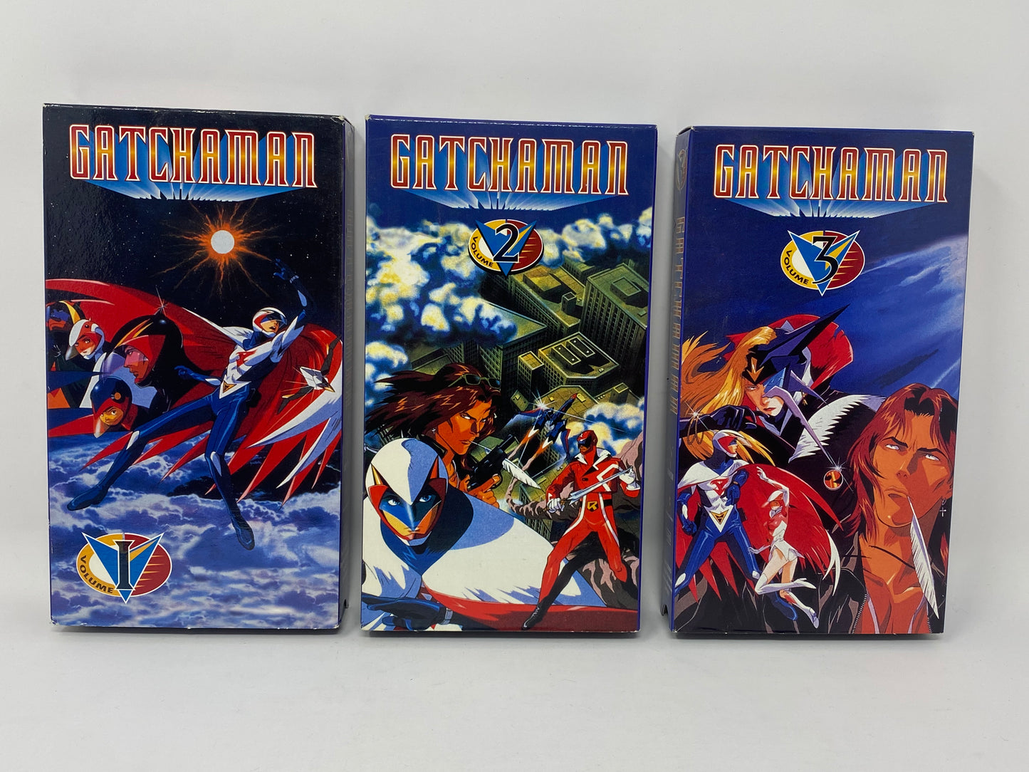 Gatchaman Volume 1-3 VHS Lot - 3 Anime Films - Urban Vision
