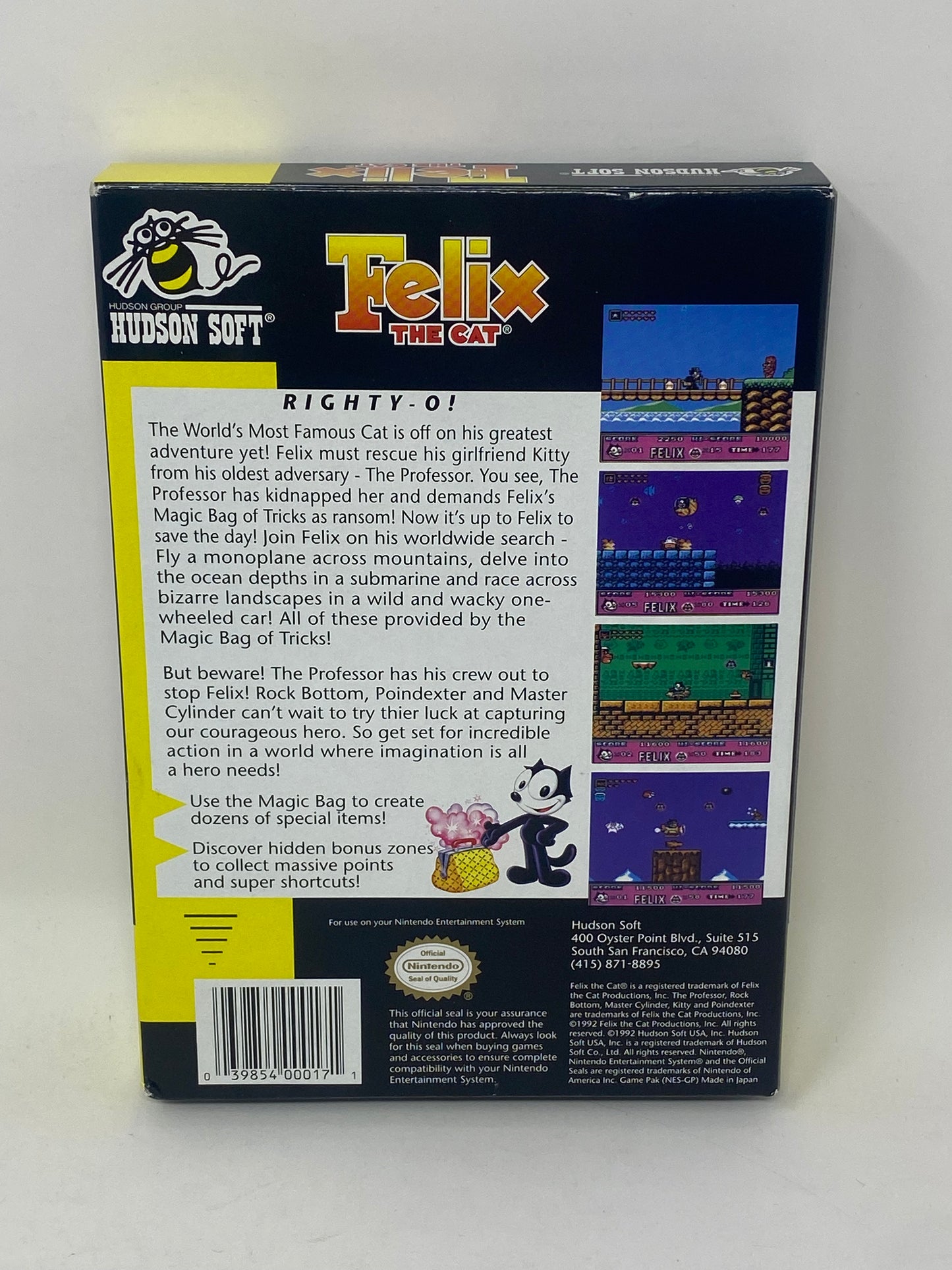 NES Nintendo - Felix the Cat - CIB Complete