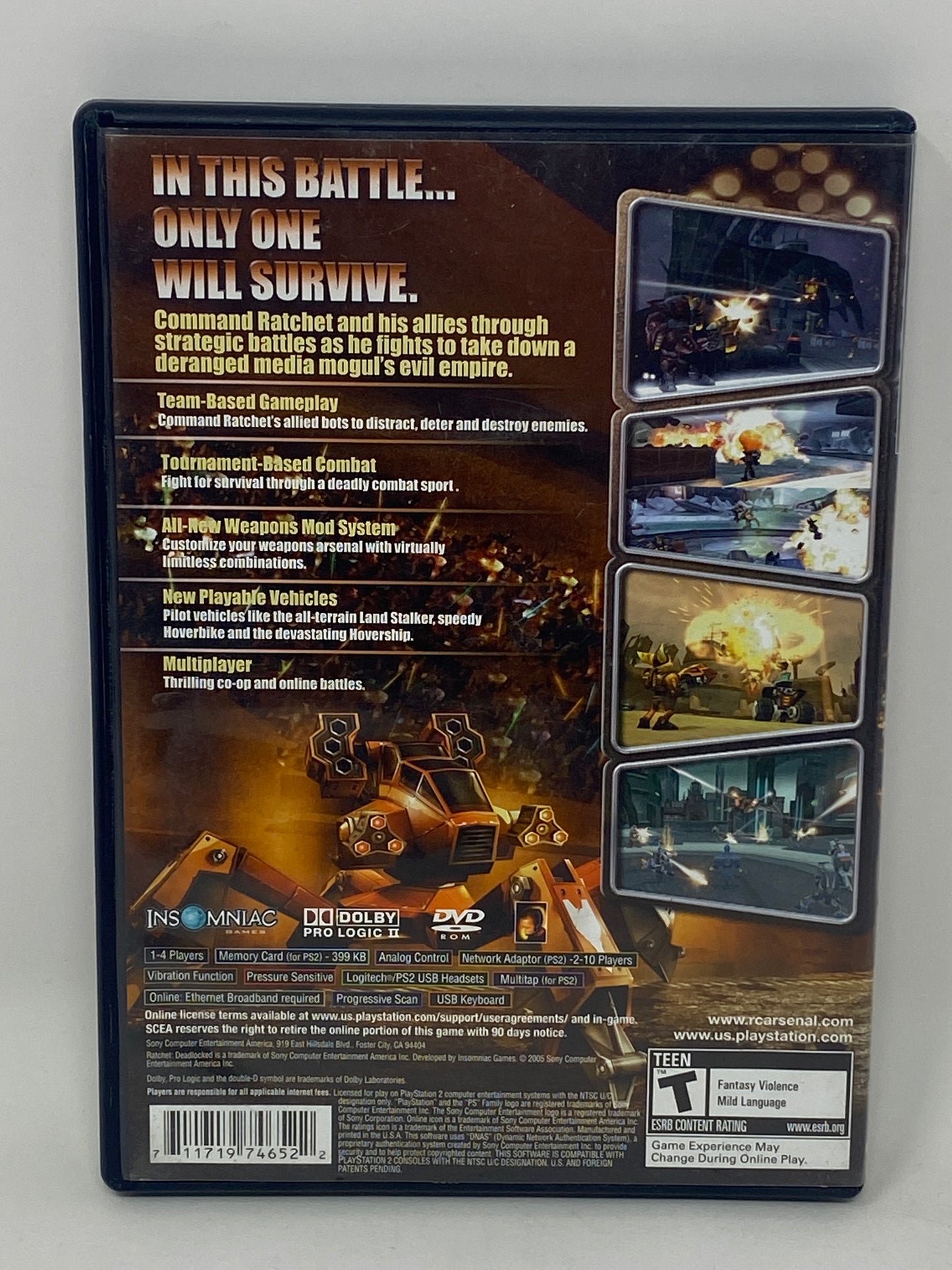 Sony PlayStation 2 PS2 - Ratchet Deadlocked