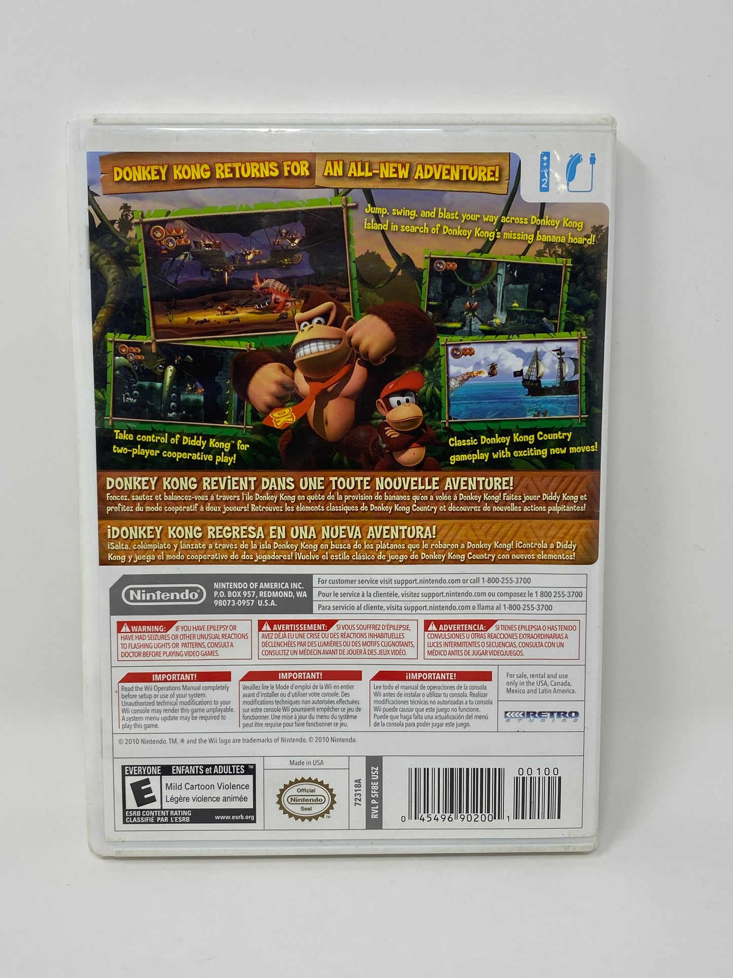 Nintendo Wii - Donkey Kong Country Returns - Complete