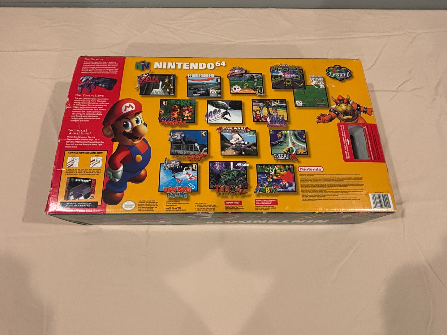 Nintendo 64 N64 Atomic Purple Controller System Bundle - Complete