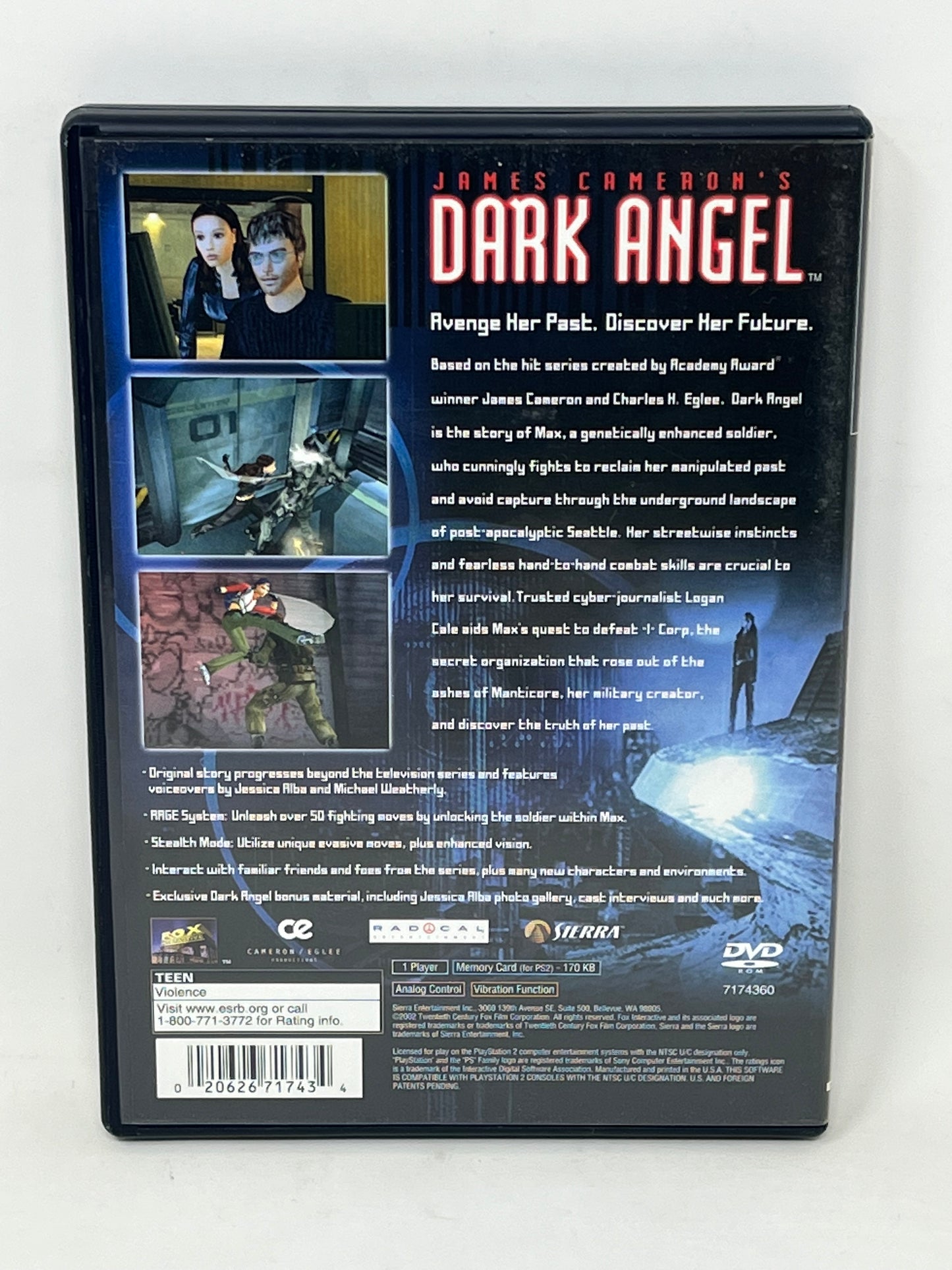 Sony PlayStation 2 PS2 - Dark Angel - Complete