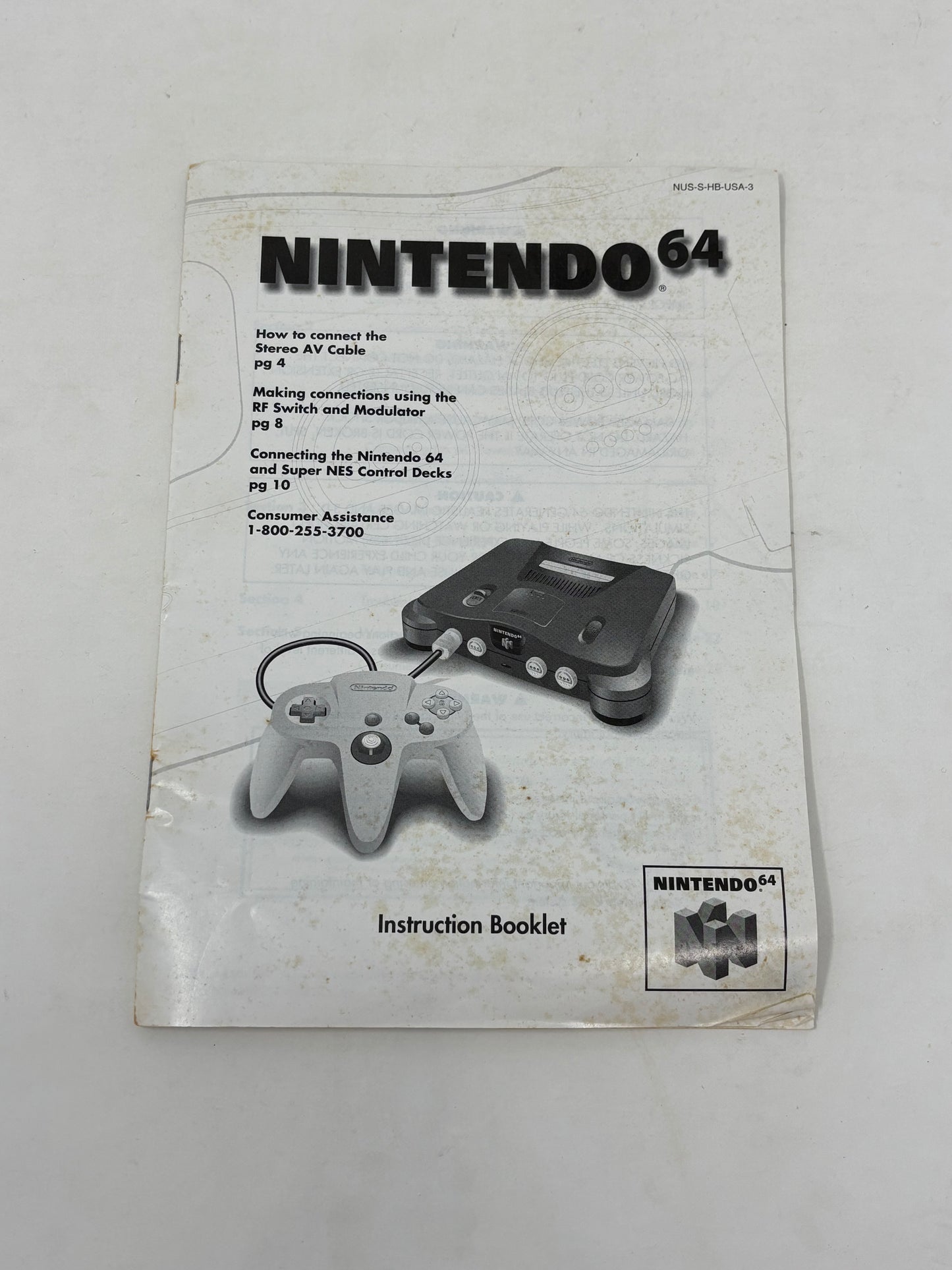 Nintendo 64 N64 Atomic Purple Controller System Bundle - Complete