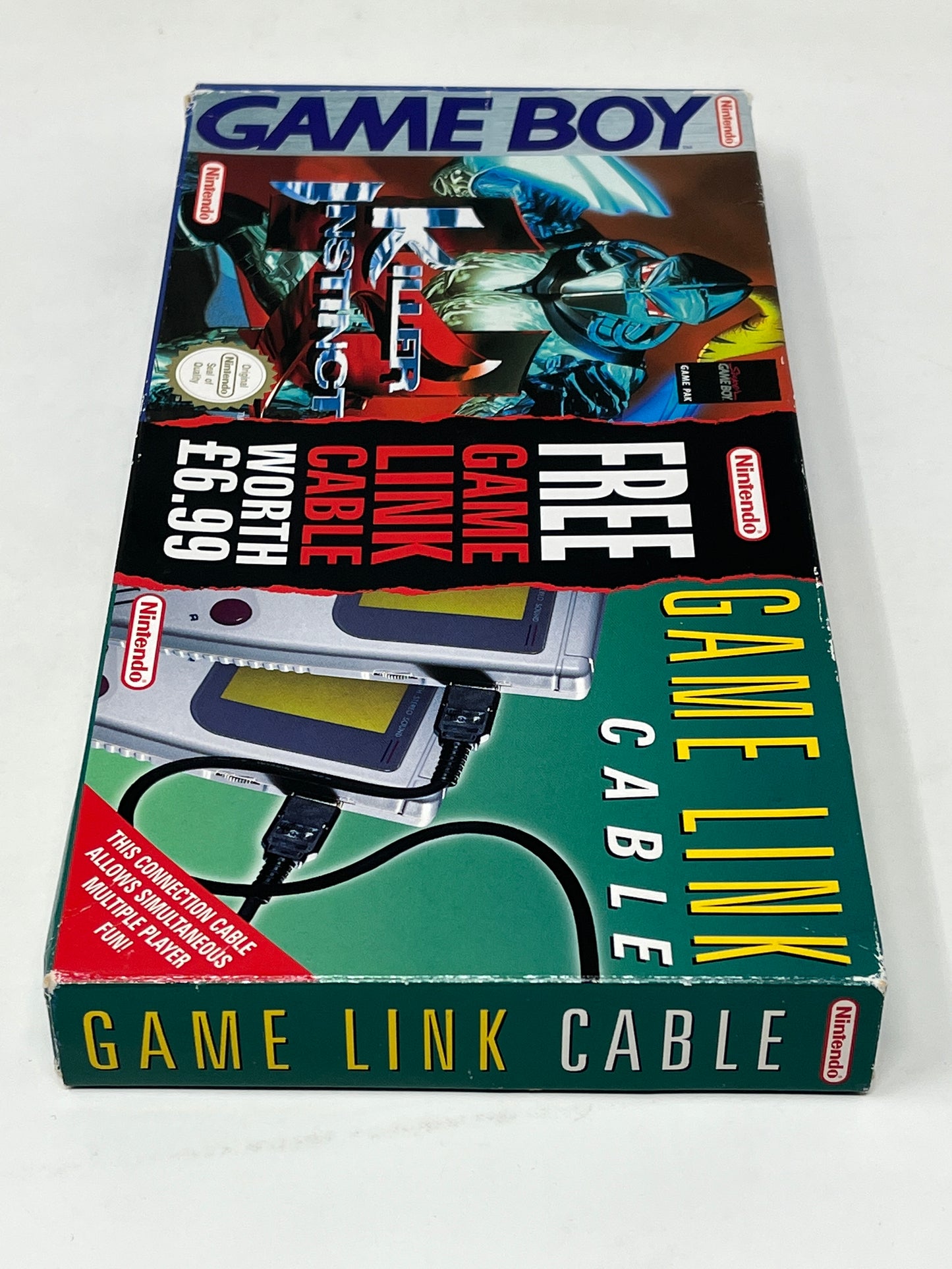 Nintendo Game Boy Killer Instinct w/ Free Game Link Cable - Complete in Box