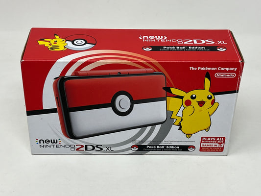 "New" Nintendo 2DS XL Pokemon Poke Ball Edition - Complete in Box