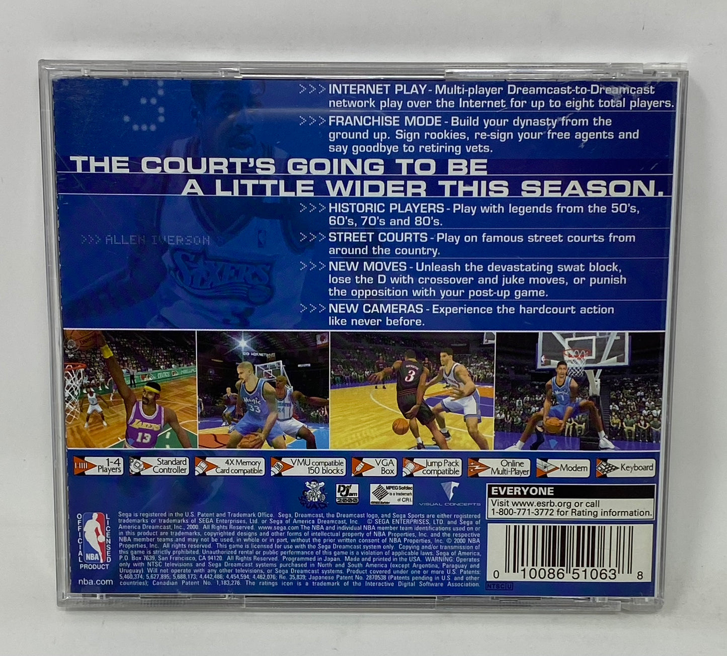 Sega Dreamcast - NBA  2K1 - Complete