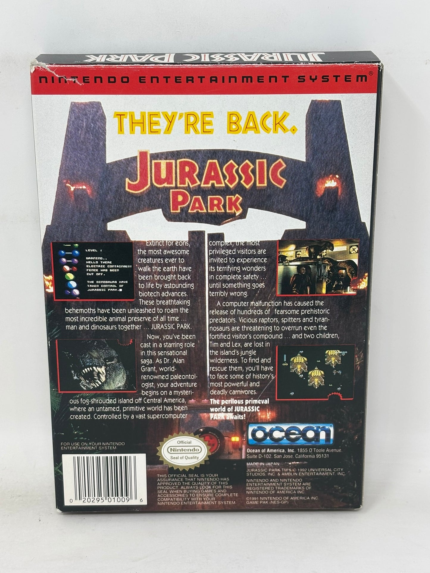 NES Nintendo - Jurassic Park - Complete