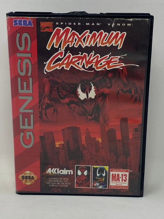 Sega Genesis - Spiderman Venom Maximum Carnage