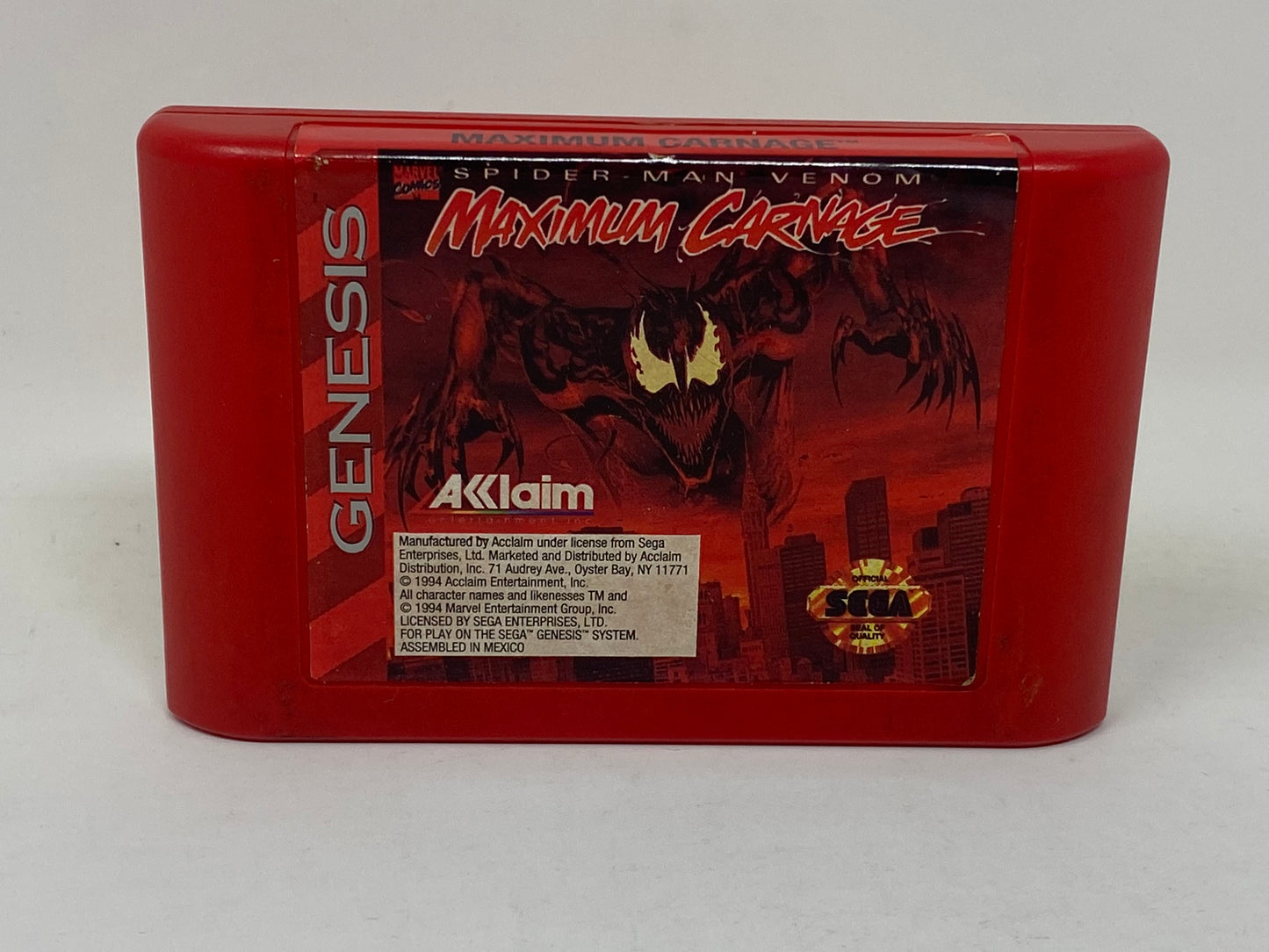 Sega Genesis - Spiderman Venom Maximum Carnage