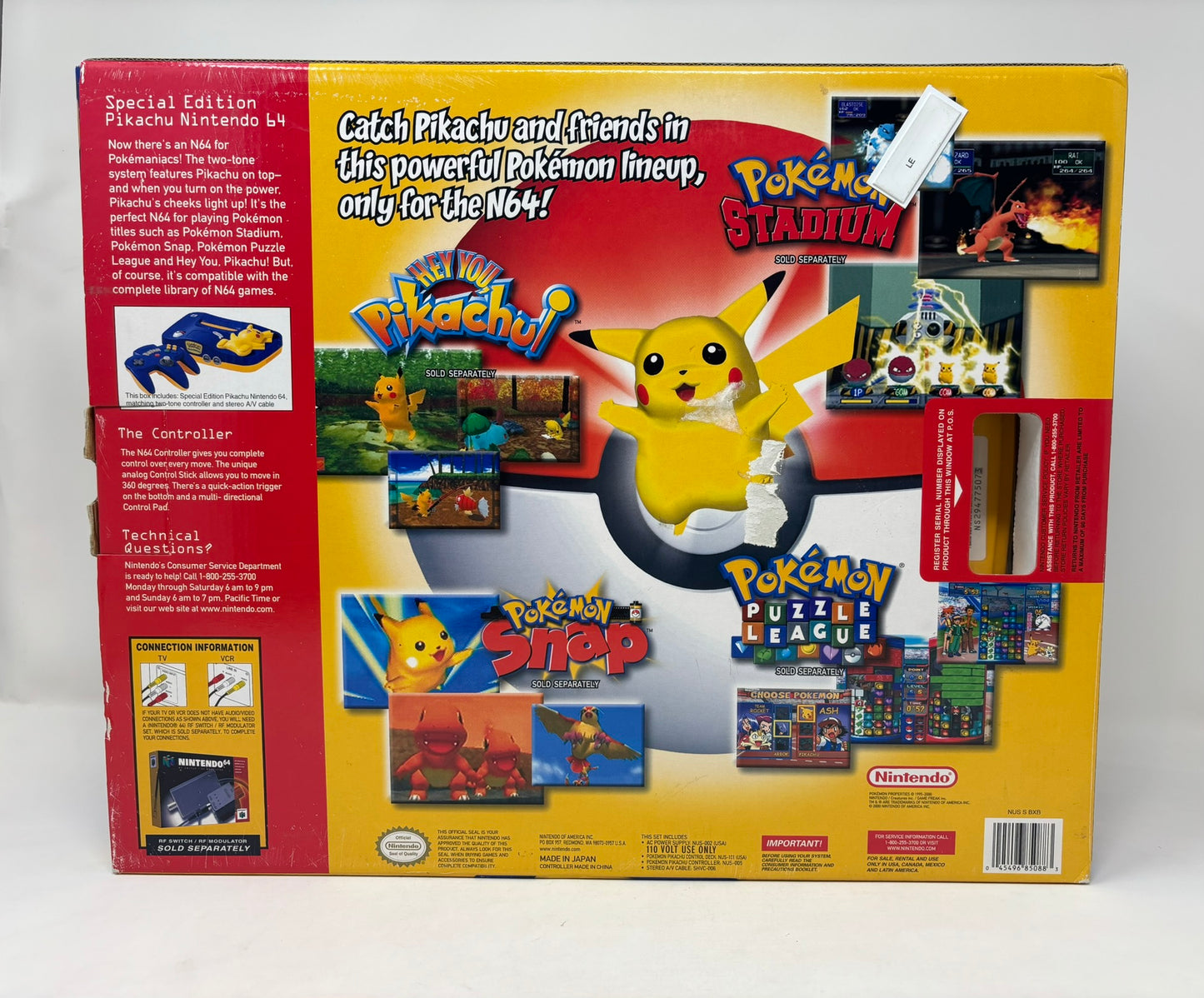 Nintendo 64 Pikachu Special Edition System Console