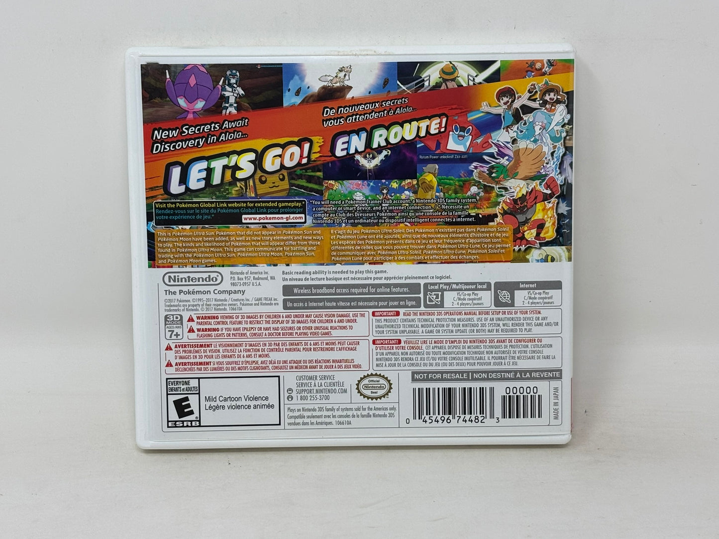 Nintendo 3DS - Pokémon Ultra Sun - Complete