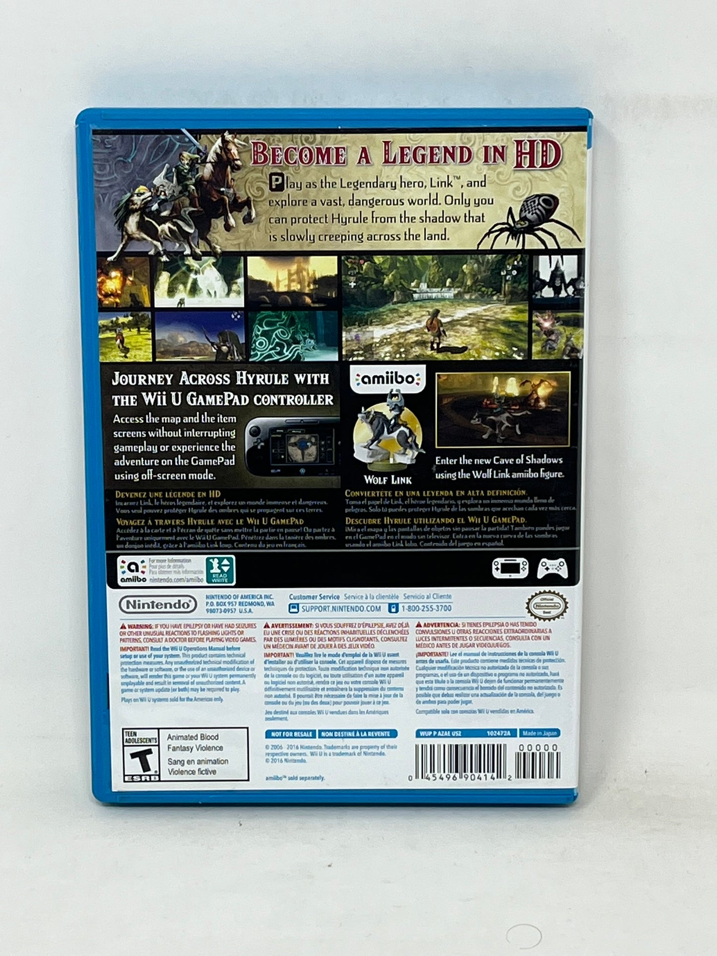 Nintendo Wii U - Legend of Zelda Twilight Princess HD