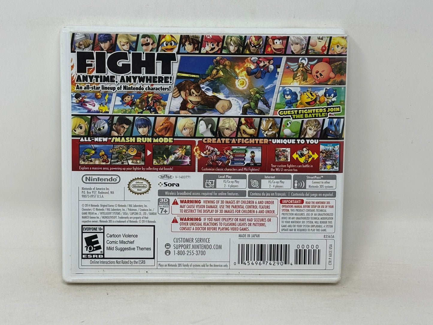 Nintendo 3DS - Super Smash Bros - Complete