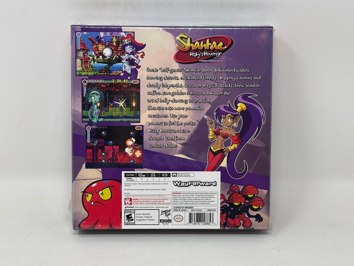 Nintendo Switch - Shantae Risky's Revenge - Limited Run Retro Box - Brand New / Sealed