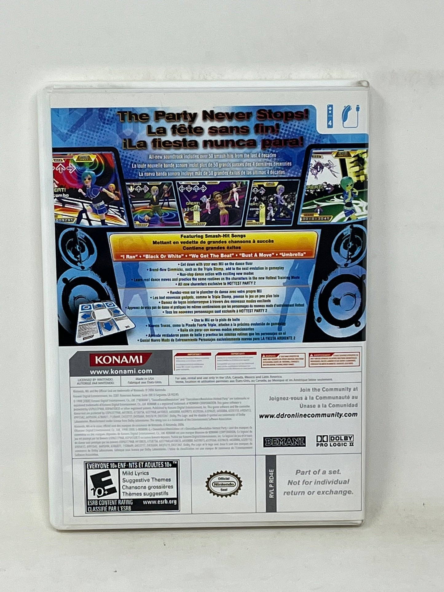 Nintendo Wii - Dance Dance Revolution Hottest Party 2 - Complete