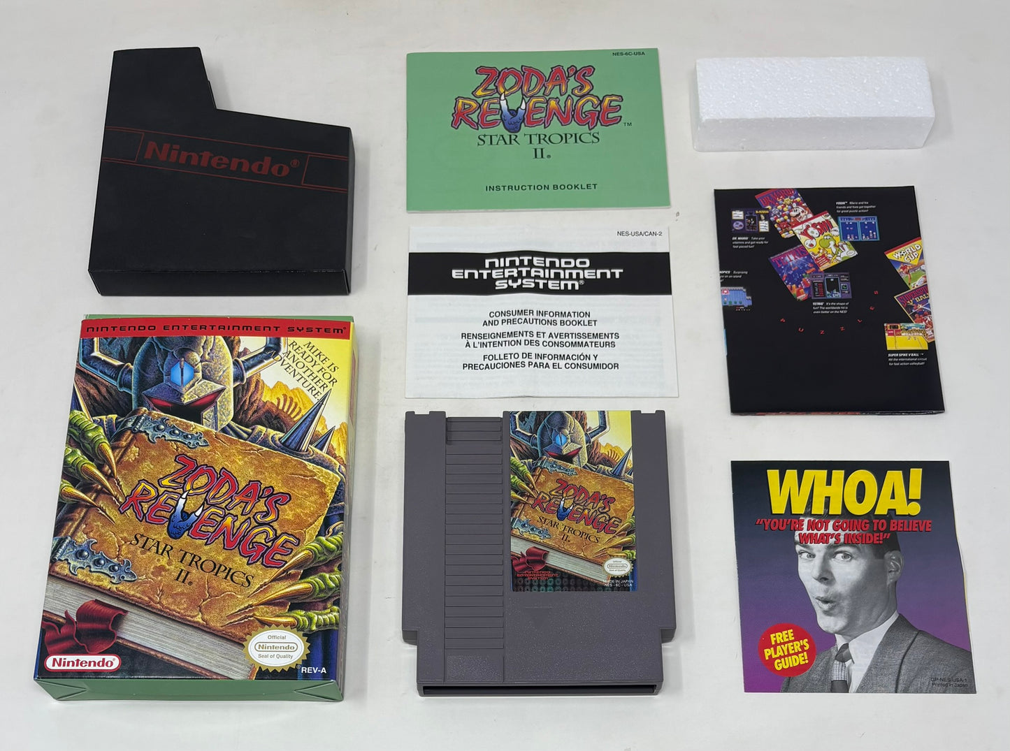 NES Nintendo - Zoda’s Revenge Star Tropics II 2 - Complete