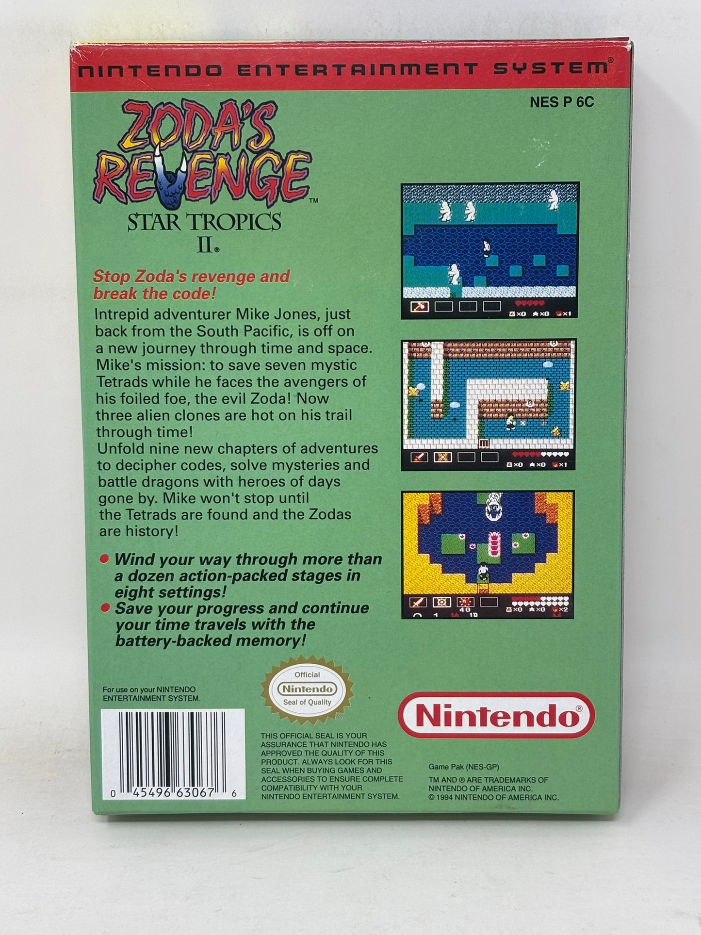 NES Nintendo - Zoda’s Revenge Star Tropics II 2 - Complete