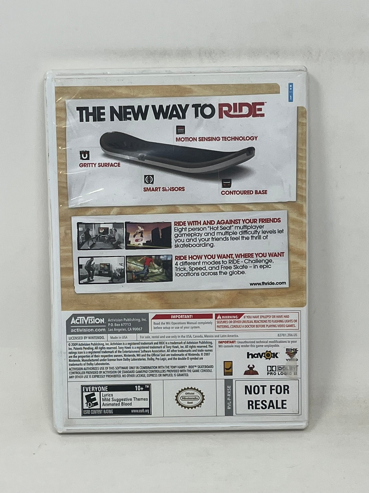 Nintendo Wii - Tony Hawk Ride - Complete