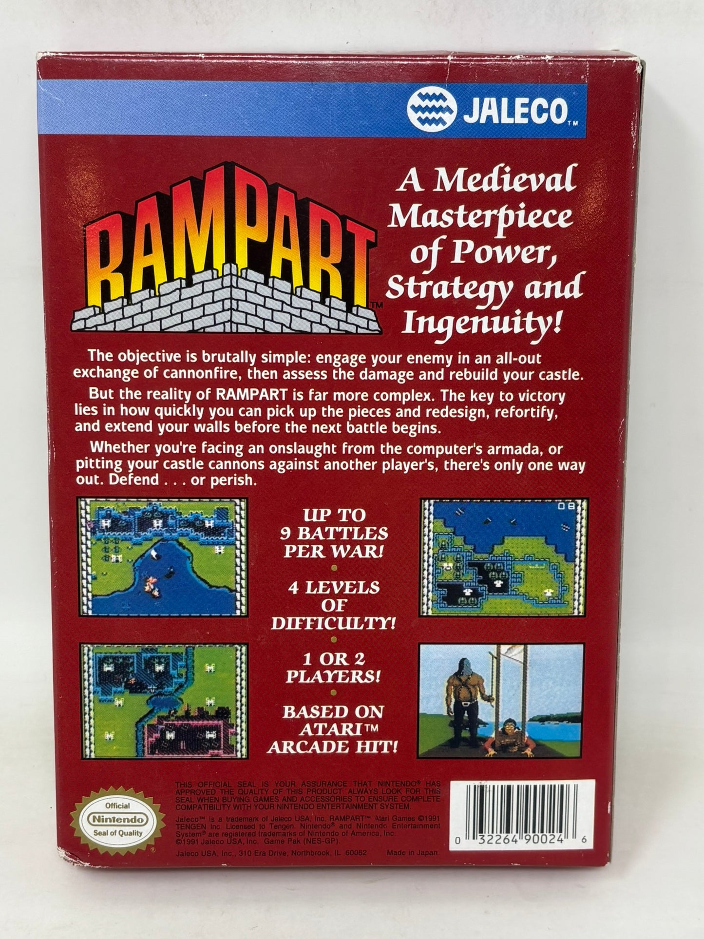 NES Nintendo - Rampart - Complete