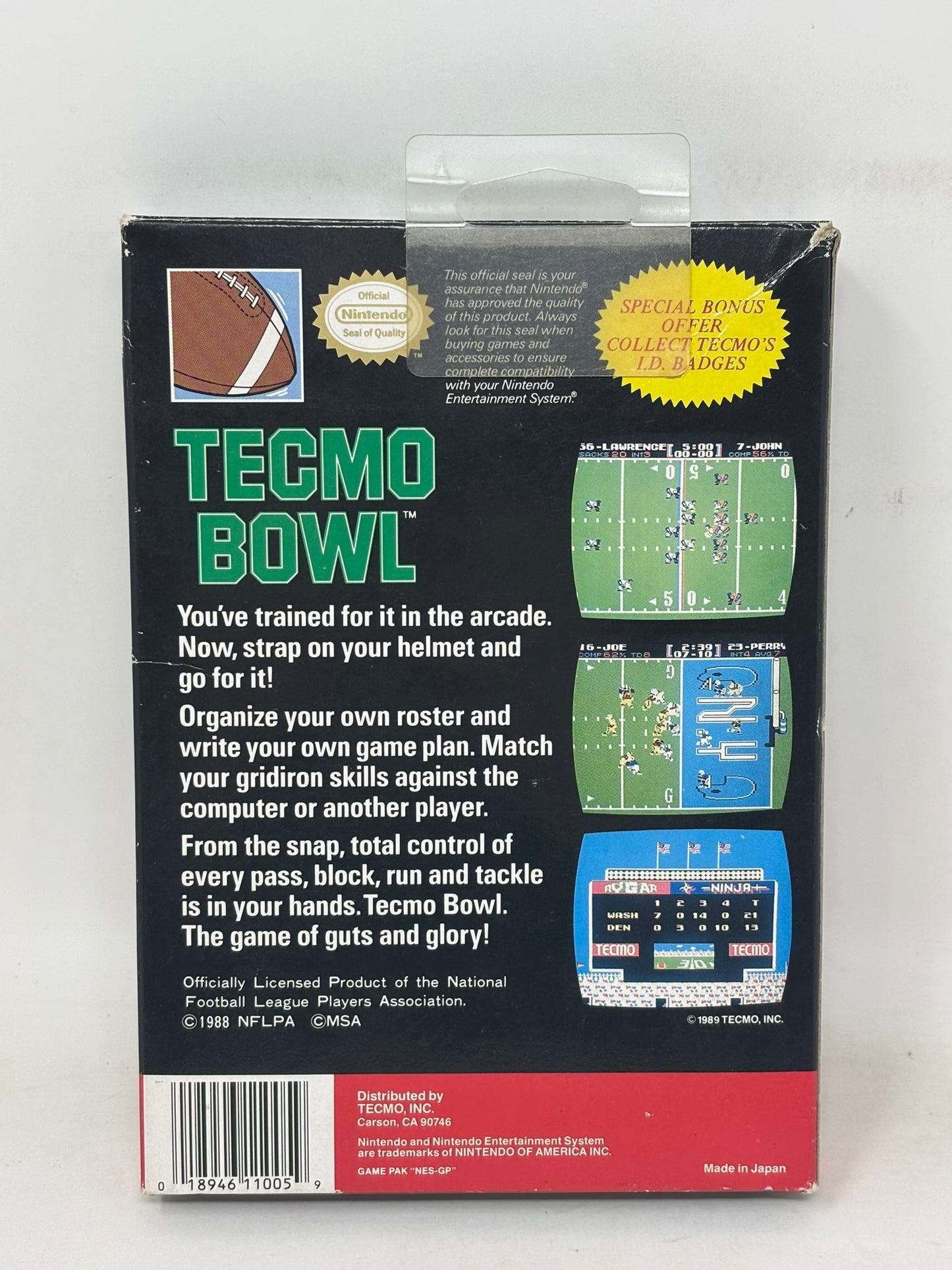 NES Nintendo - Tecmo Bowl - Complete