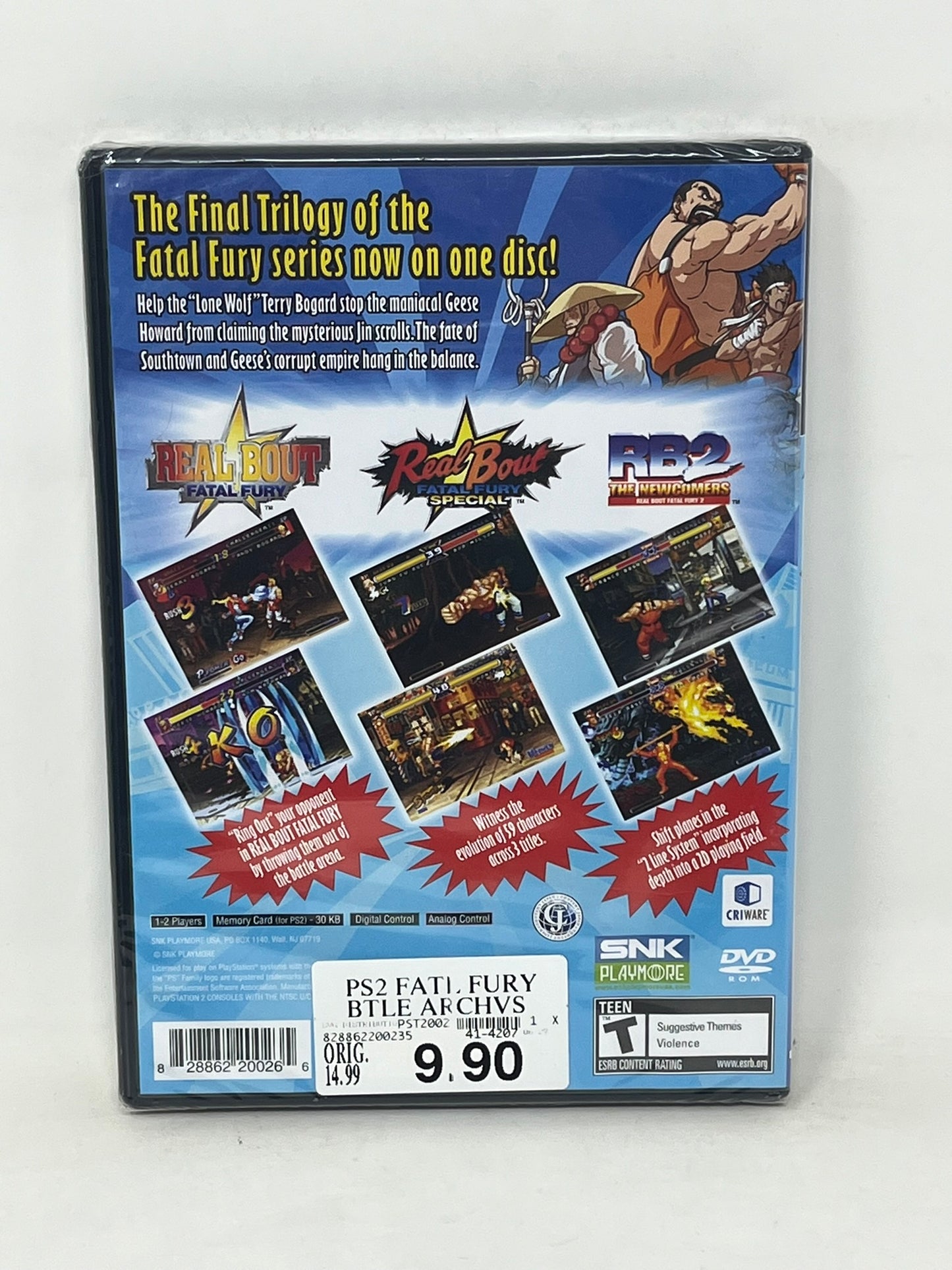 Sony PlayStation 2 - Fatal Fury Battle Archives Volume 2 - Brand New / Sealed