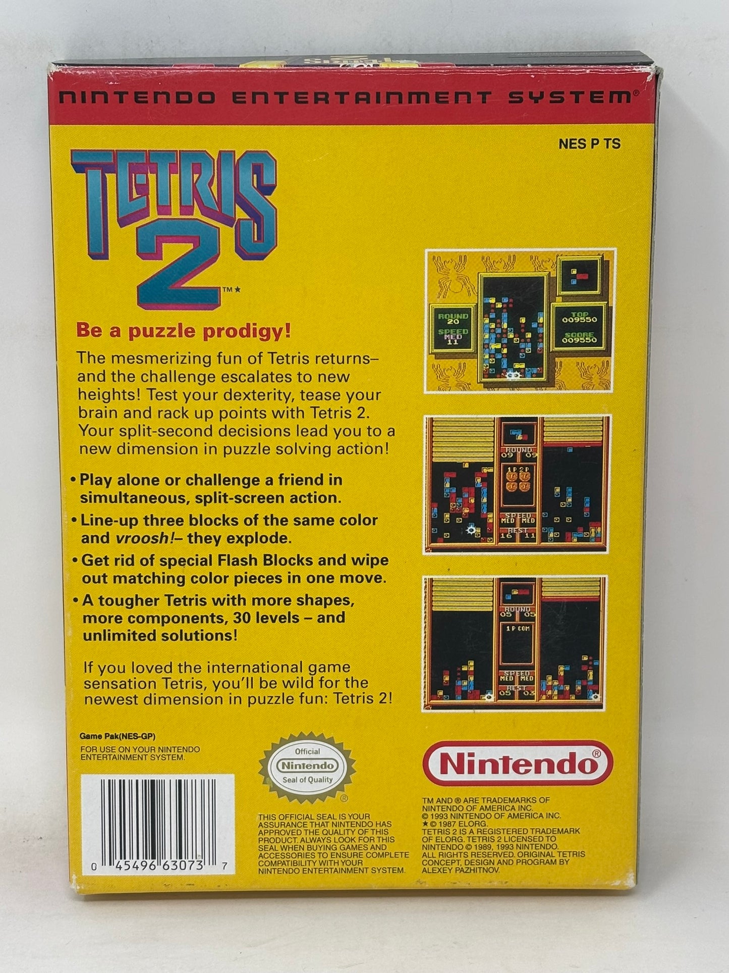 NES Nintendo - Tetris 2 - Complete
