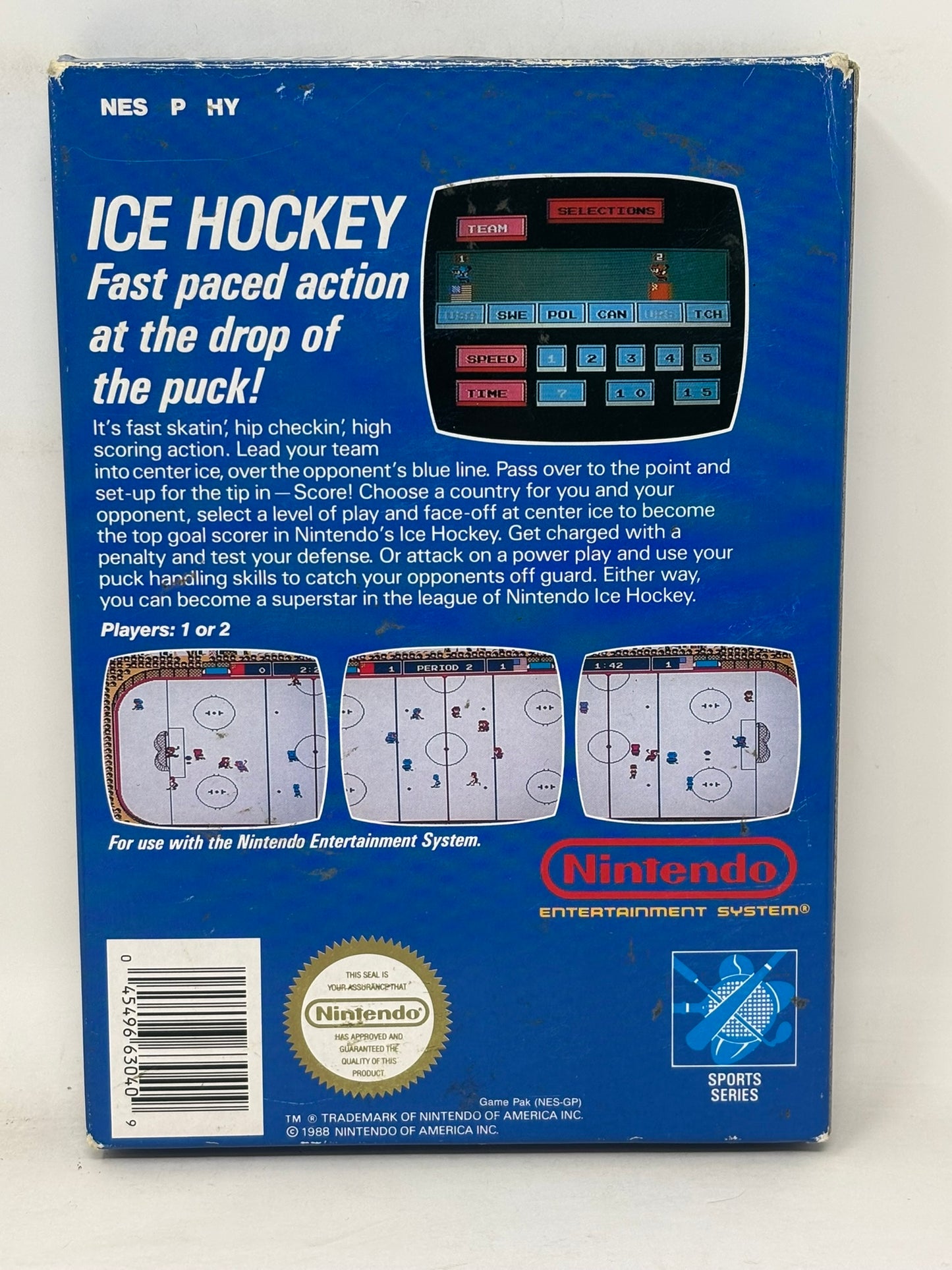 NES Nintendo - Ice Hockey - Tested