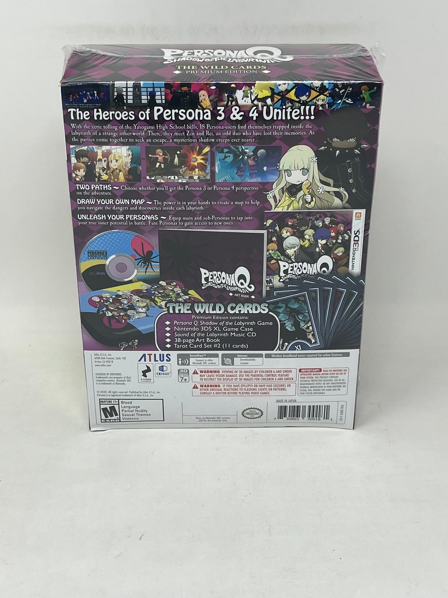 Nintendo 3DS - Persona Q: Shadow of the Labyrinth Wild Cards Premium Edition - New / Sealed