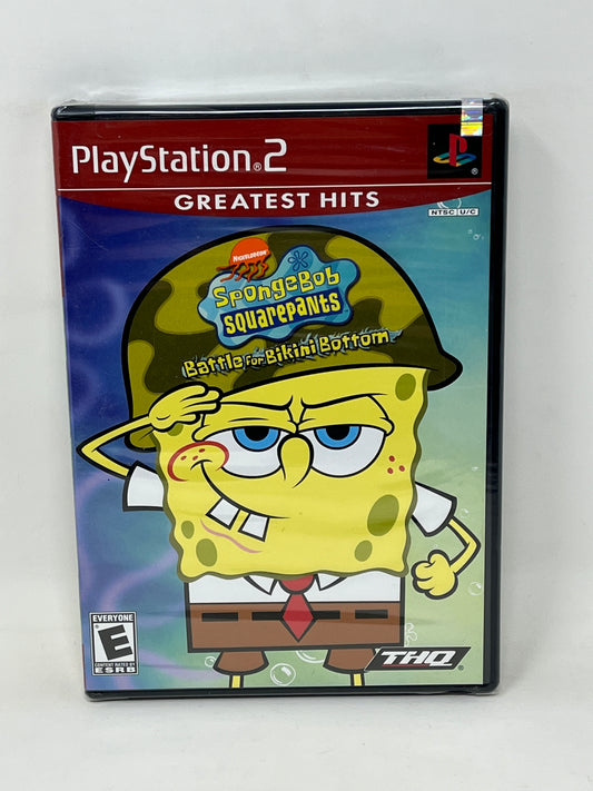 Sony PlayStation 2 - Spongebob SquarePants Battle for Bikini Bottom - Brand New / Factory Sealed