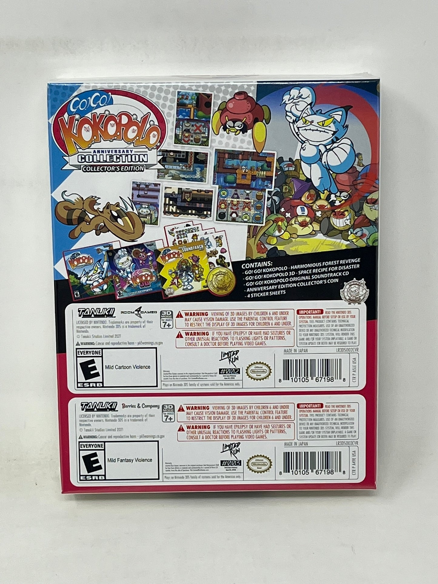 Nintendo 3DS - Go! Go! Kokopolo Anniversary Collection Collector's Edition - Brand New / Sealed