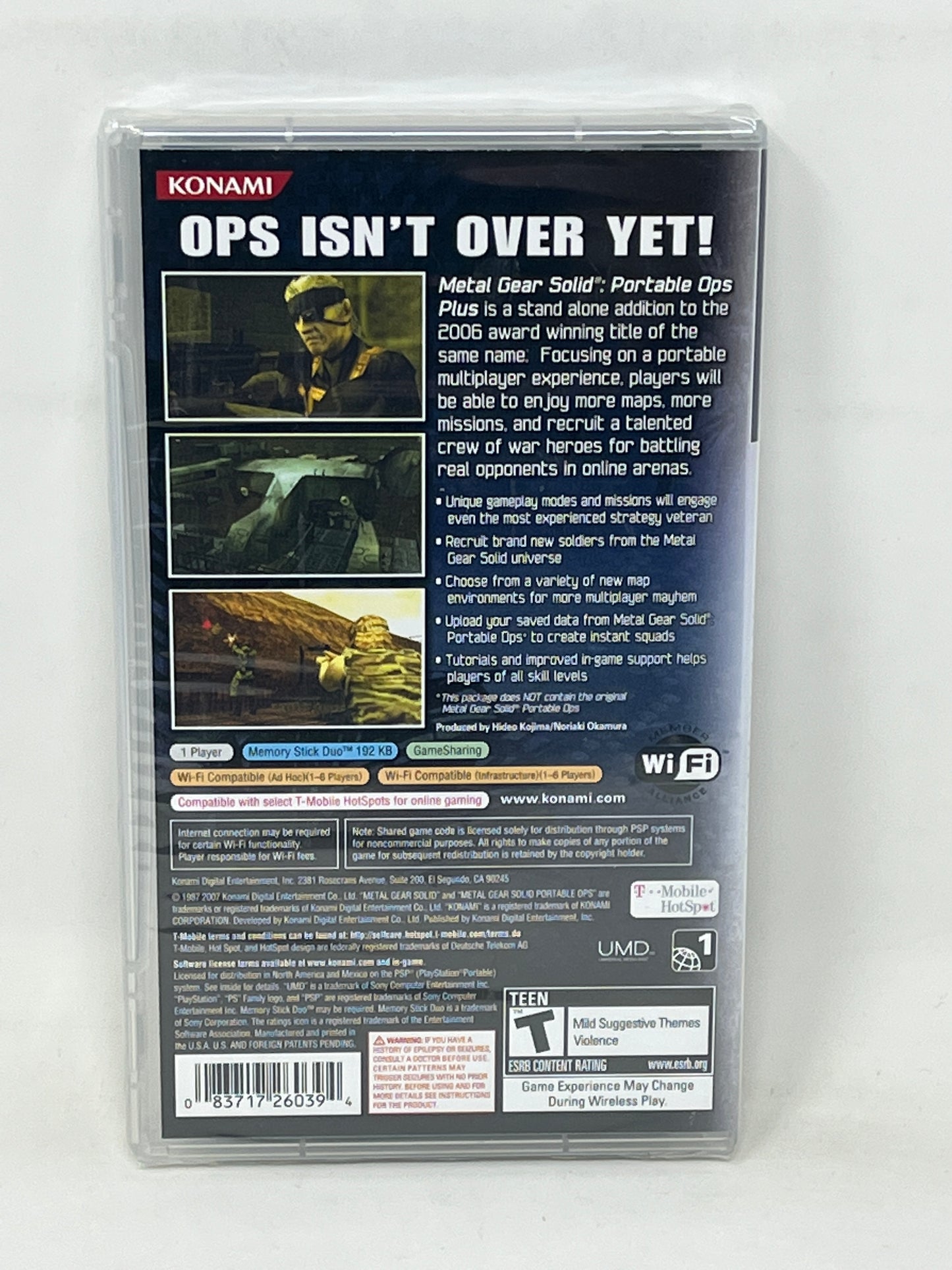 Sony PSP - Metal Gear Solid Portable Ops Plus - BRAND NEW / SEALED