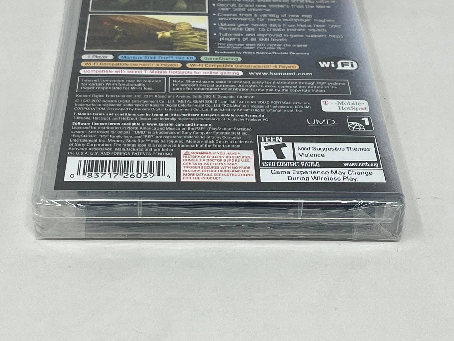 Sony PSP - Metal Gear Solid Portable Ops Plus - BRAND NEW / SEALED